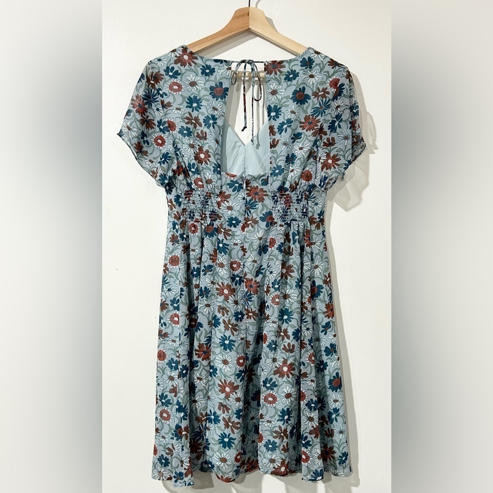 Madewell Floral Mini Dress Wildflower Garden 2 Vacation Graduation Spring - Picture 6 of 8